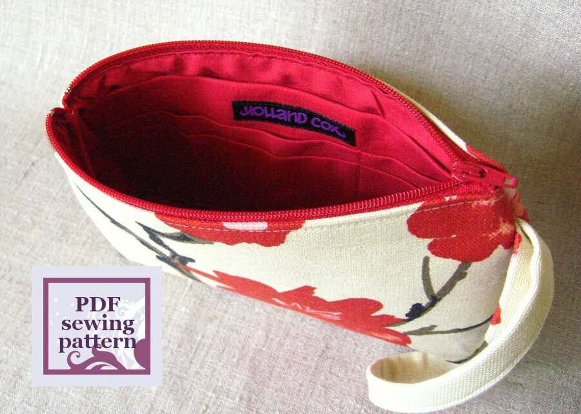 Sewing Pattern Wallet Wristlet PDF for Immediate Download Etsy