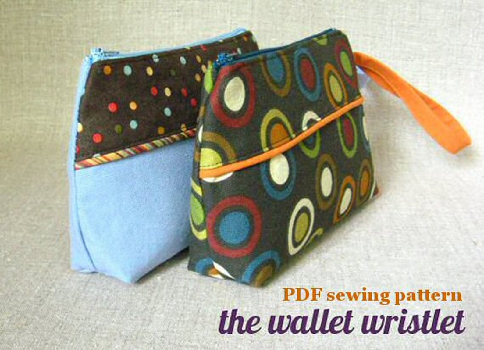 Sewing Pattern Wallet Wristlet PDF for Immediate Download Etsy