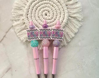 Retro Dental Assistant Beaded Pens, Dental Assistant, Dental Beaded Pen, Dental Gifts, Dental Girly, Gifts for her, Small Gift Ideas
