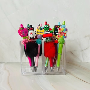 Kralenpennen voor leraar, pennen voor leraar, cadeaus voor leraar, schattige pennen, briefpapierpennen, kleine cadeaus, koop 1 en 1 gratis, balpen, zwarte inkt