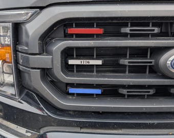 Ford F-150 2021-2023 Grille Accents (Set: Red, White, and Blue)