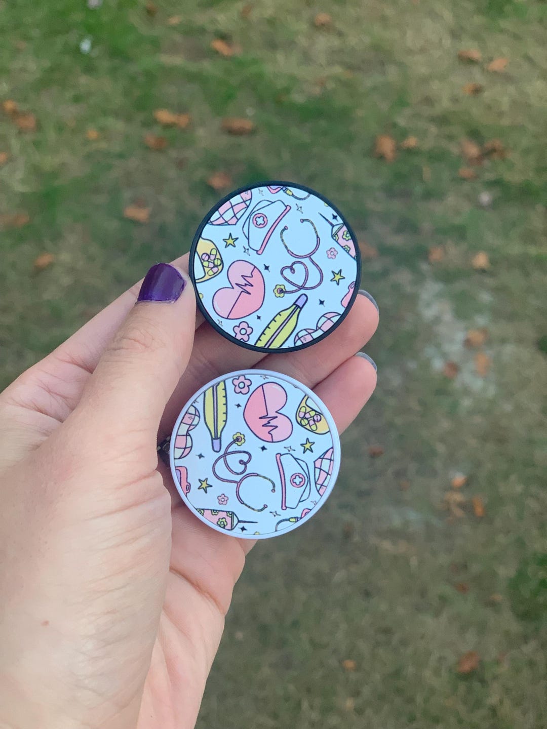 Aesthetic Nurse First Aid Custom Phone Grip | Personalized Popsocket ...