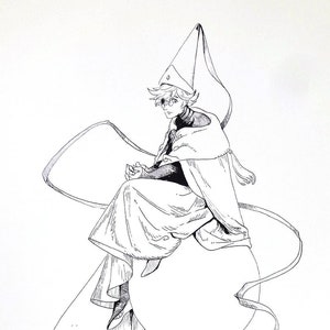 Witch Hat Atelier Art Print: Quifrey Ink Drawing (8.5x11)