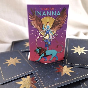 Estrela de Inanna Tarot Deusa Suméria do Amor Guerra Fertilidade Vênus Afrodite Oráculo Arcana Baralho de Cartas Adivinhação Afirmação Feminina Divina