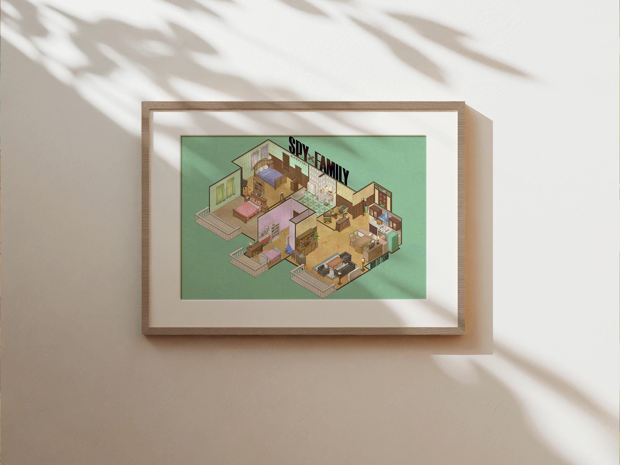 Spy X Family Apartment Art Print: Forger Residence Floor Plan - Etsy