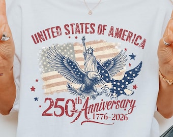 4th of July Shirt 2026, America 250th Anniversary Shirt, Patriotic Eagle Shirt, USA Flag Vintage Tee, Independence Day Shirt, USA Shirt