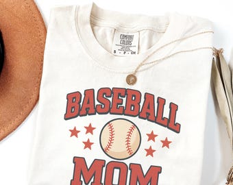 Comfort Colors® Baseball Mom Shirt: Baseball Shirt, Baseball Game Day Shirt, Baseball Season