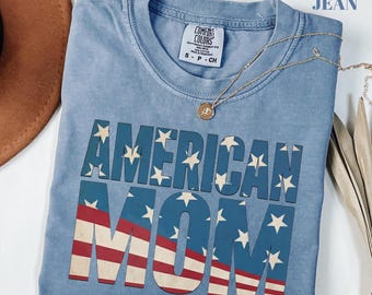 Amerikaans moedershirt, 4 juli-shirt voor vrouwen, Amerika 250e T-shirt, patriottische VS-T-shirt, Independence Day-outfit, cadeau voor moeder, moedershirt VS