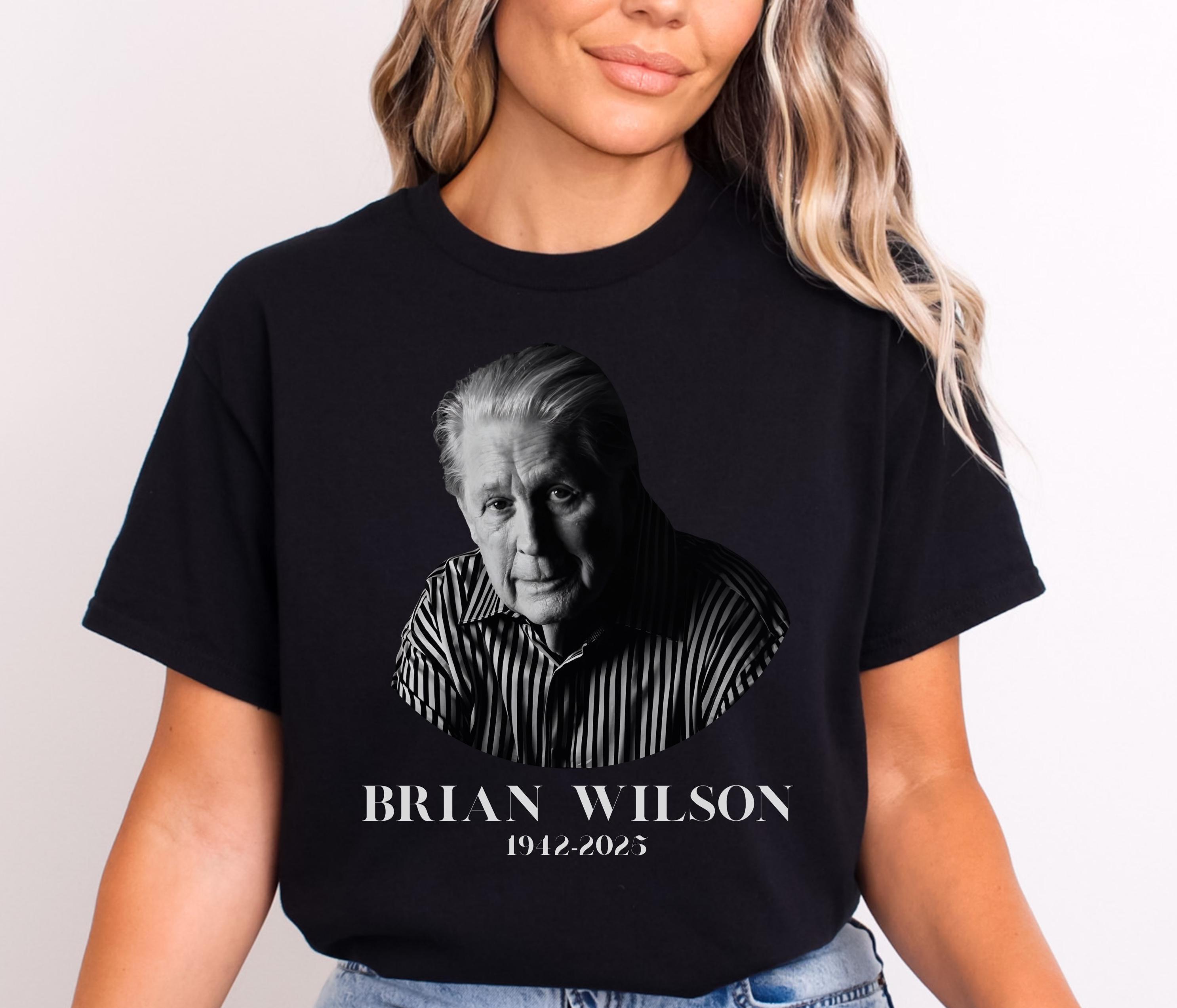 RIP Brian Wilson, Brian Wilson 1942-2025, Rememberance Shirt, Rest In Peace Shirt, Commemorative Shirt, Brian Wilson Tribute Tee
