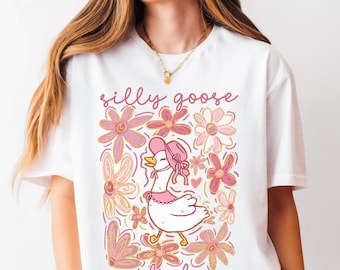 Silly Goose On The Loose, Silly Goose Shirt, Funny Goose Shirt, Silly Goose Farm Shirt, Gifts for Farm Girls, Spring Shirt, Meme Goose