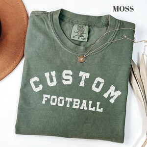 Comfort Colors® CustomFootball Shirt: Football Shirt, Football Mom Shirt, Game Day Shirt, Football Season Shirt, Womens Football image 8