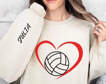 Custom Volleyball Mom Sweatshirt, Volleyball Mom Shirt, Volleyball Hoodie, Custom Volleyball Shirt, Game Day Shirt, Volleyball Fan Gift
