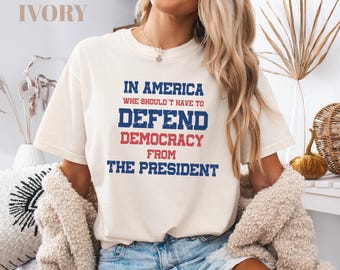 Comfort Colors® Anti Trump, shirt democratie, shirt No Kings, shirt protest, patriottisch shirt, liberaal shirt, 4 juli, FDT-shirt, ICE afschaffen