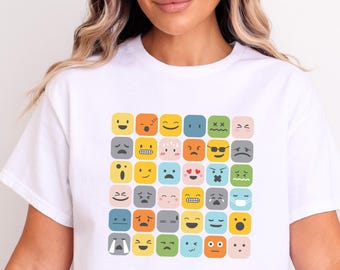 Custom Emoji Shirt, Emoji Shirt, Emoji Day Shirt, Emoji Party Shirt, Emoji Icon Tee, Besties Party Tee, Funny Emoji Shirt, Emoji Team Shirt