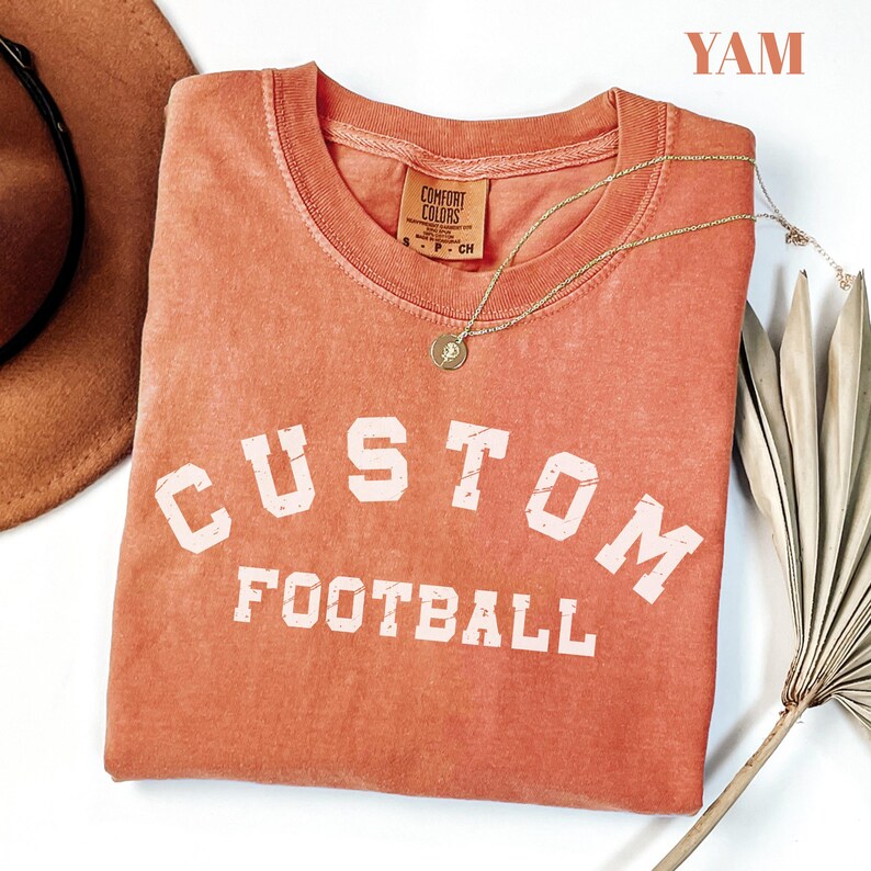 Comfort Colors® CustomFootball Shirt: Football Shirt, Football Mom Shirt, Game Day Shirt, Football Season Shirt, Womens Football image 7