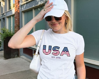 USA Est 1776 Shirt, Patriotic American T-Shirt, America anniversary, 4th July