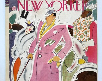 Portada original muy rara y muy antigua de la revista NEW YORKER - 31 de marzo de 1934 por Rea Irvin