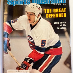 Sports Illustrated Magazine complete issue - April 16, 1979 - The Great Defender - New York Islanders Denis Potvin - hockey