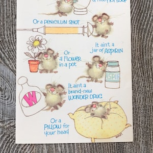 Vintage &quot;Get Well Soon&quot; card and envelope - never used