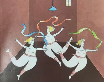 RARE - March 28, 1988 - The NEW YORKER Magazine original cover - dancers