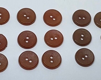 Beaucoup de boutons vintage marron - deux nuances différentes