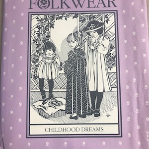 RARE Folkwear sewing pattern #225 - uncut - Sewing Pattern - Childhood Dreams