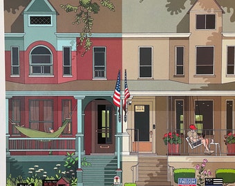 July 4, 2022 - The NEW YORKER Magazine original cover - Independence Day