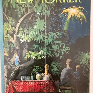 RARO: 2 de julio de 1960 - Portada original de la revista NEW YORKER - fuegos artificiales - Lea la descripción