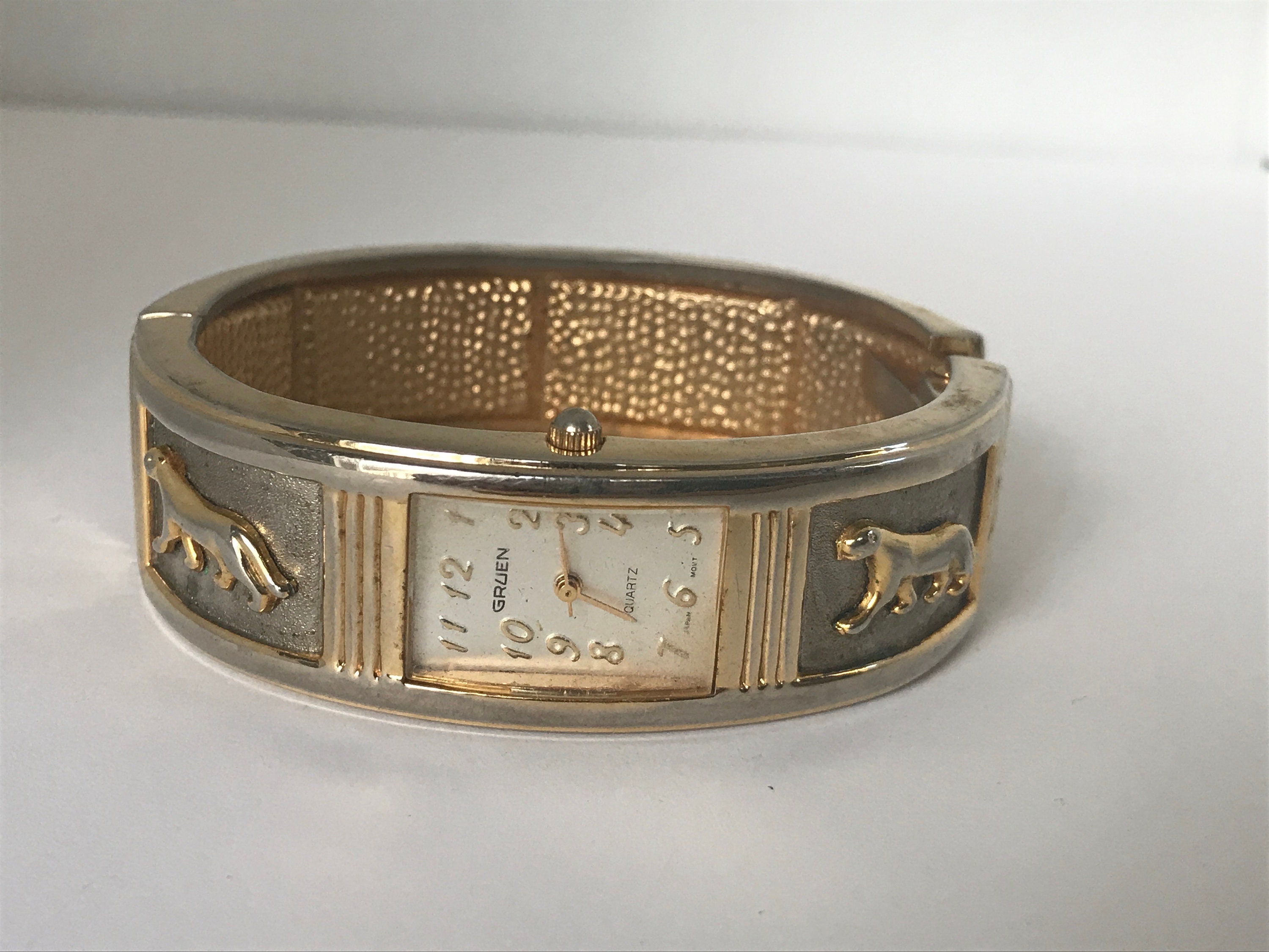 Women\'s Gruen Watch & bangle Gruen ladies hinged cuff bangle style watch | Mercari main image 4