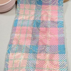 10 yards vintage Designer Dispatch Ribbon Trim Edging ~ Craft Sewing Embellishment - Brocade plaid - 2.5" wide