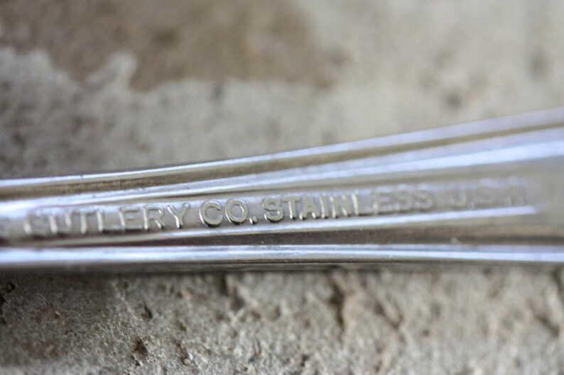 Rogers Cutlery Co. 8 Piece Set of Vintage Stainless Forks Etsy