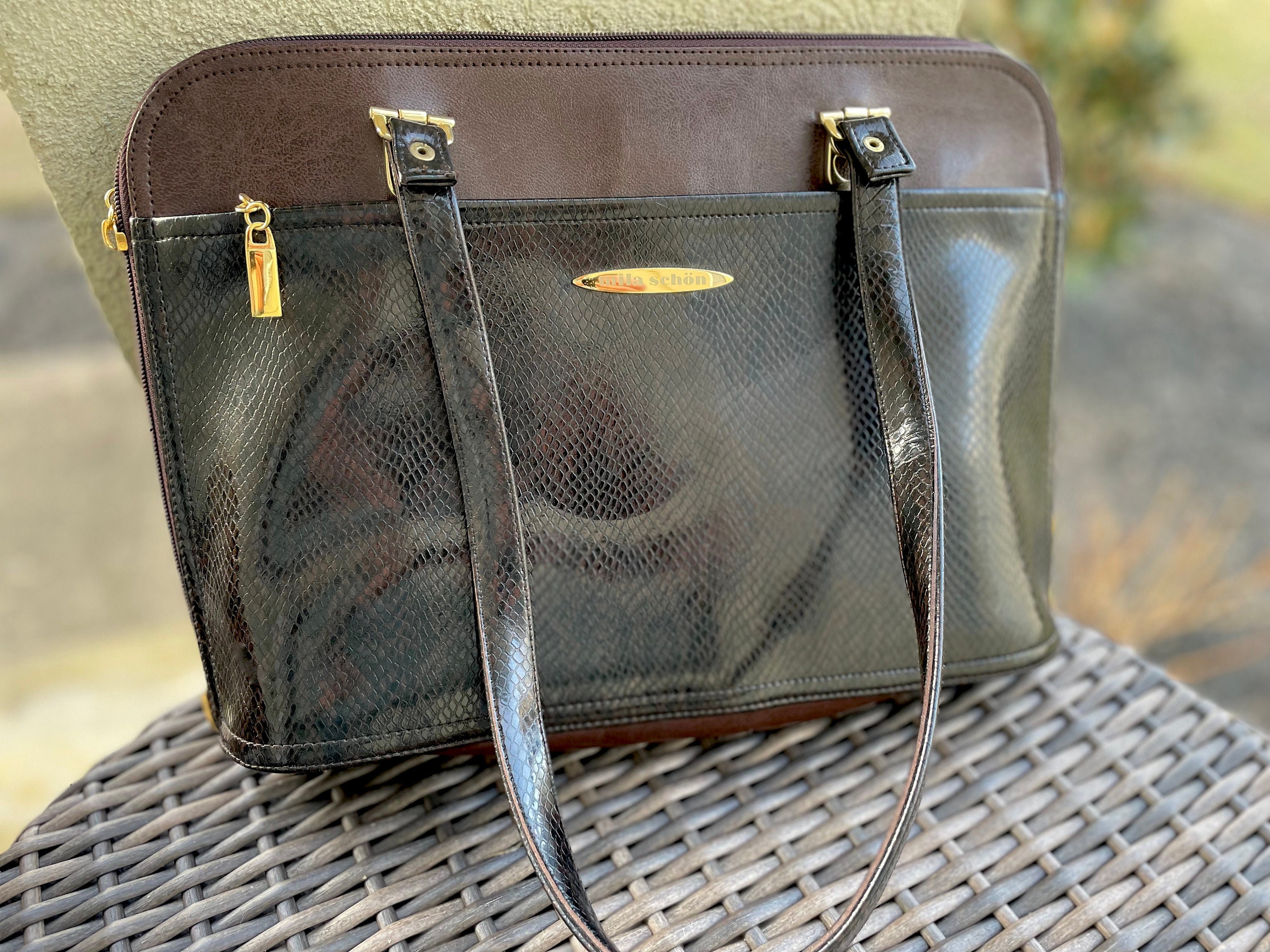 Mila Schon Rare Italian Handbag Fabulous Unique Design Etsy