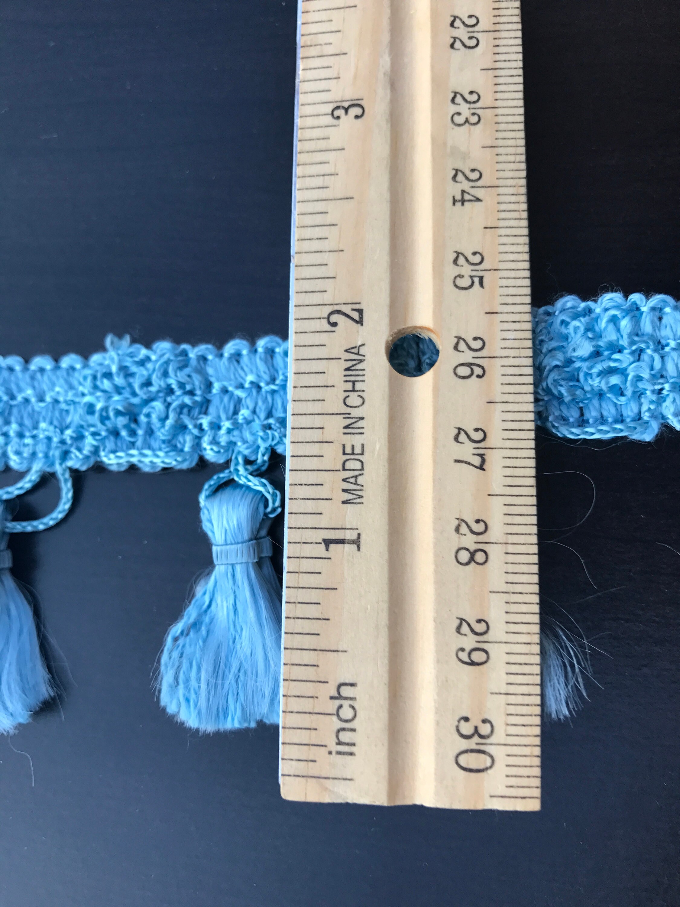 Vintage Blue Tassel Trim by the Yard Pillow Trim Sewing Etsy