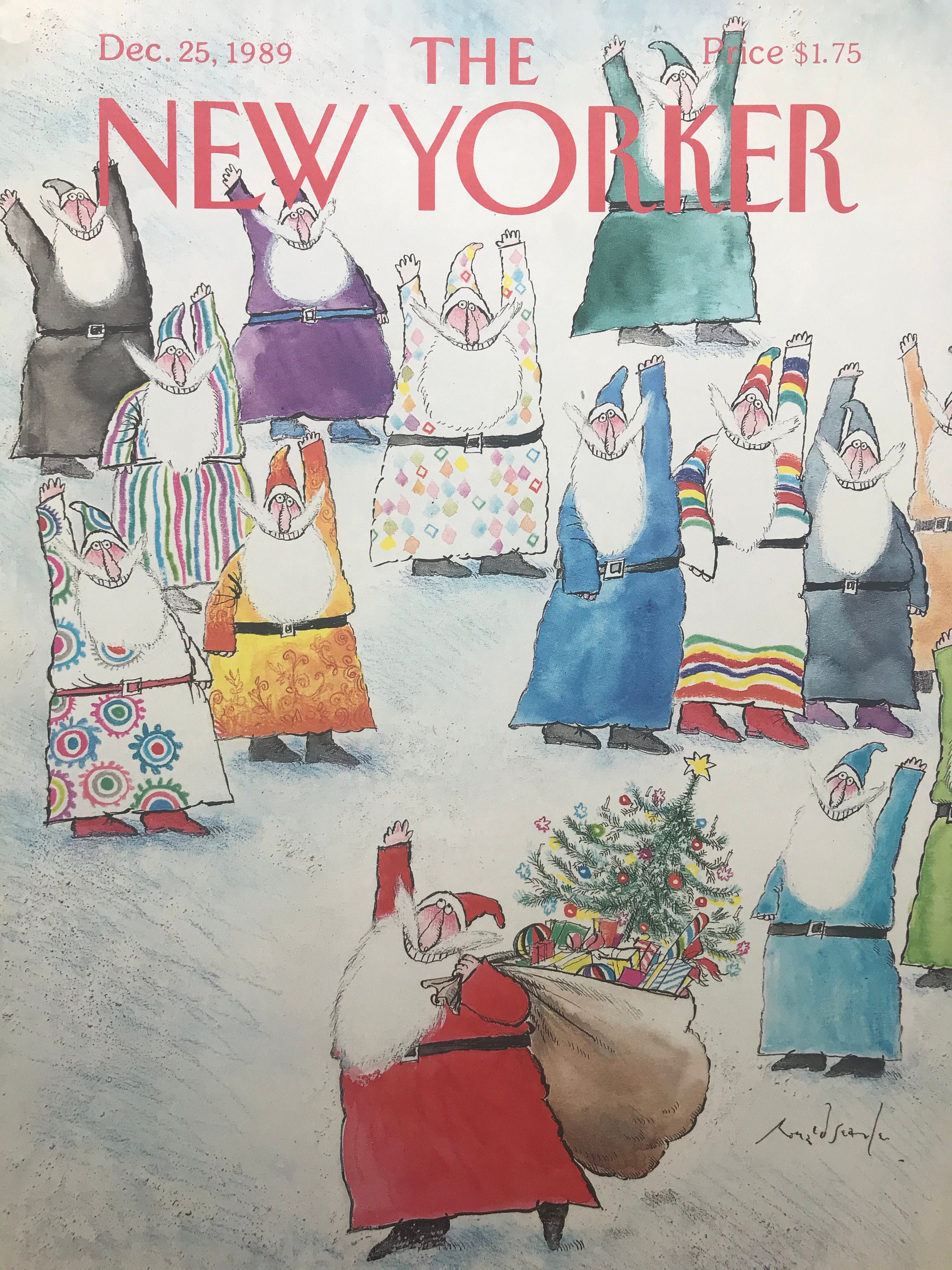 December 25, 1989 - the NEW YORKER - Cover Only - Christmas