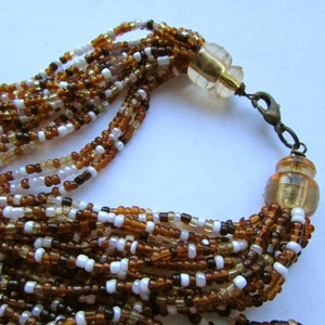 14-strand all-glass vintage seed bead necklace image 3