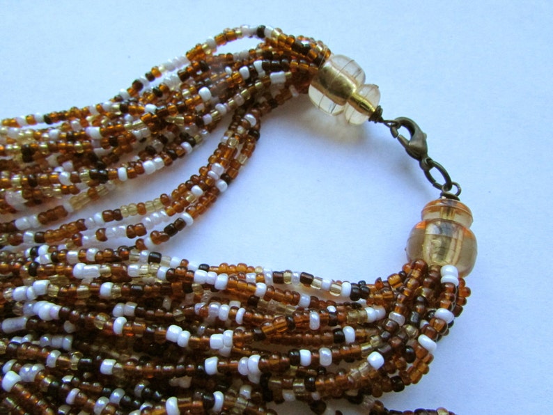 14-strand all-glass vintage seed bead necklace image 3