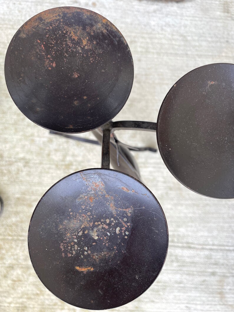 Tall and Grand Vintage Cast Iron Reindeer Candle Holder Etsy