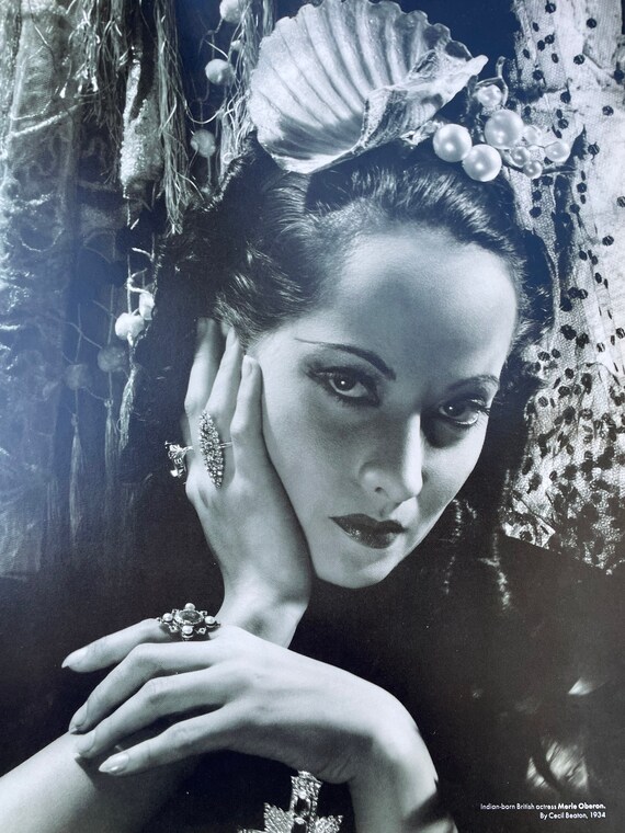 Indian-born British actress Merle Oberon 1934 13 x | Etsy