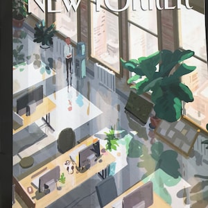 The NEW YORKER cover only - September 28,, 2020 - office