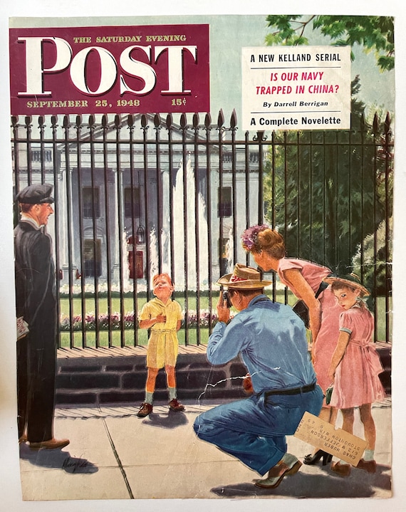 RARE - Saturday Evening Post - Original Cover - September 25