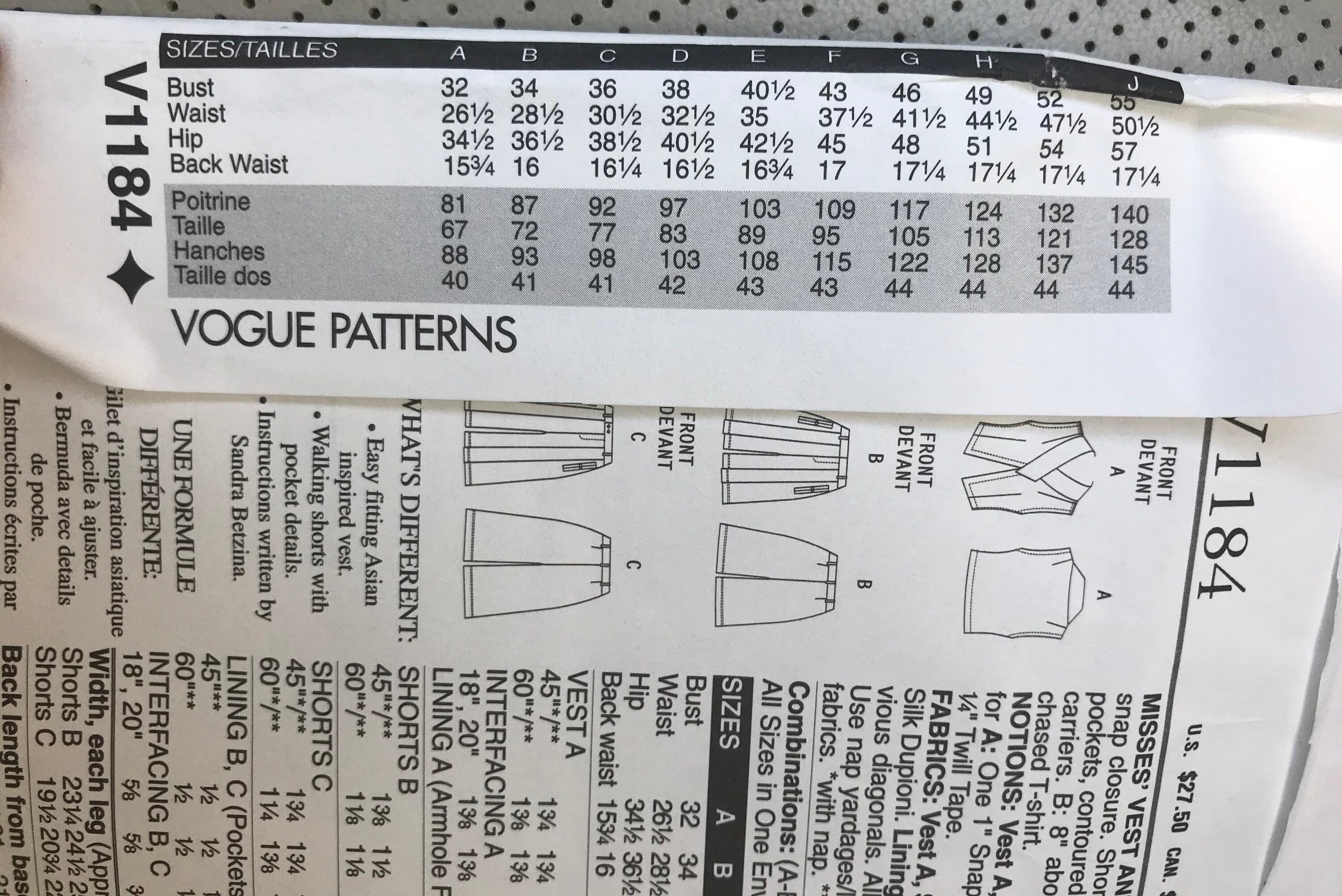 UNCUT Vintage sewing pattern Walking Shorts Two Styles Vest | Etsy