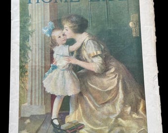 Antique complete issue of Home Life Magazine - June 1912 - Very Rare - Antique Illustrated Magazine - Early 1900s Ephemera Collectible