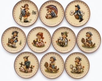 Vintage M.I. Hummel Mini Collector Plate – Choose Your Plate – Goebel Germany – Mint Condition with Original Box – Approx. 3.5"