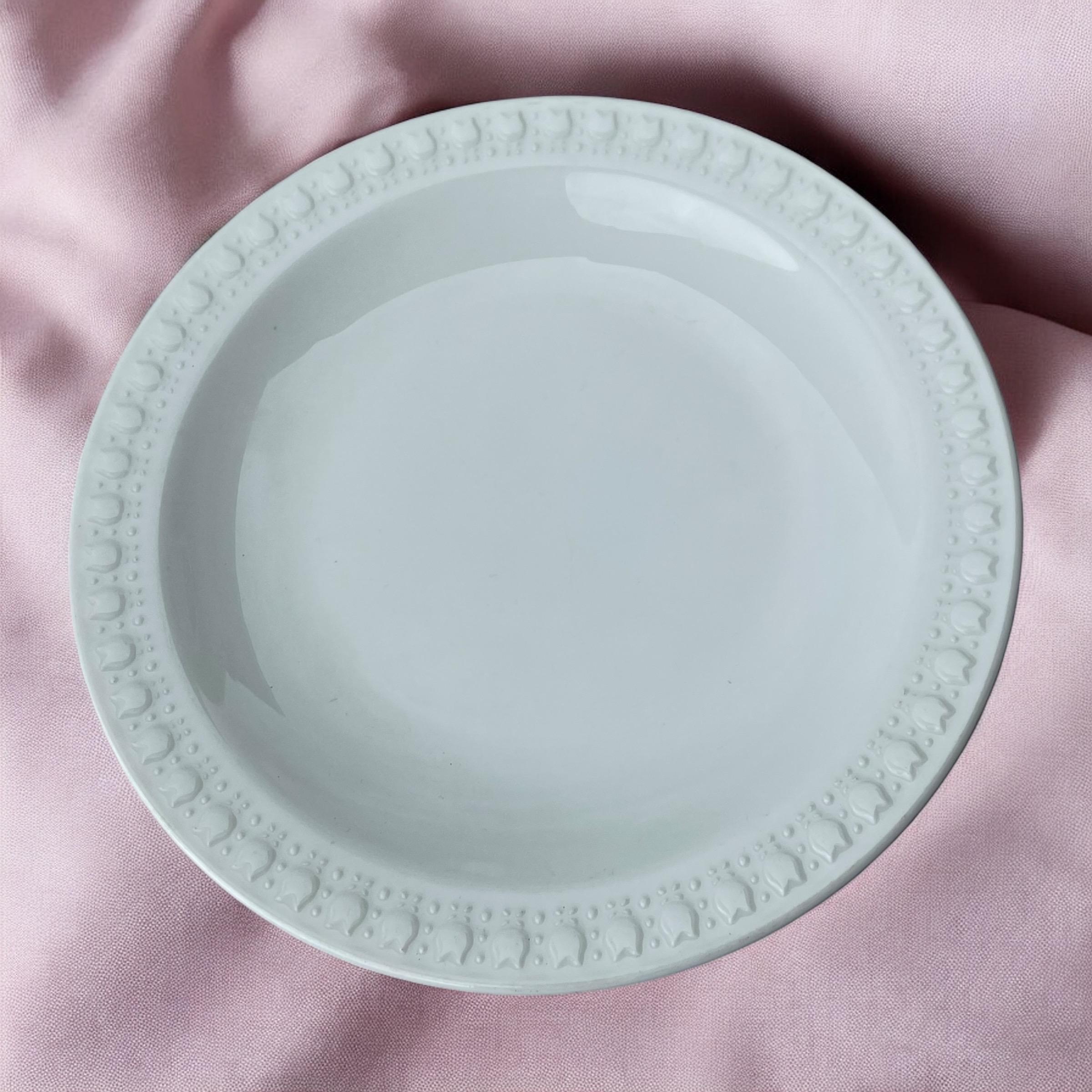 Pyroceram Tableware Set of 6 Vintage Corning Pyroceram Tableware White Salad/appetizer ...
