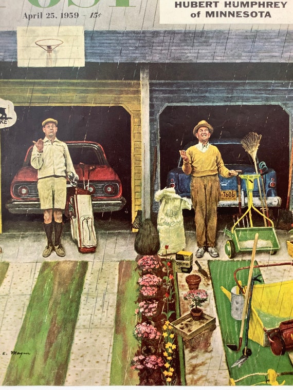 【希少】THE SATURDAY EVENING POST RARE - Saturday Evening Post - Original Cover - April 25