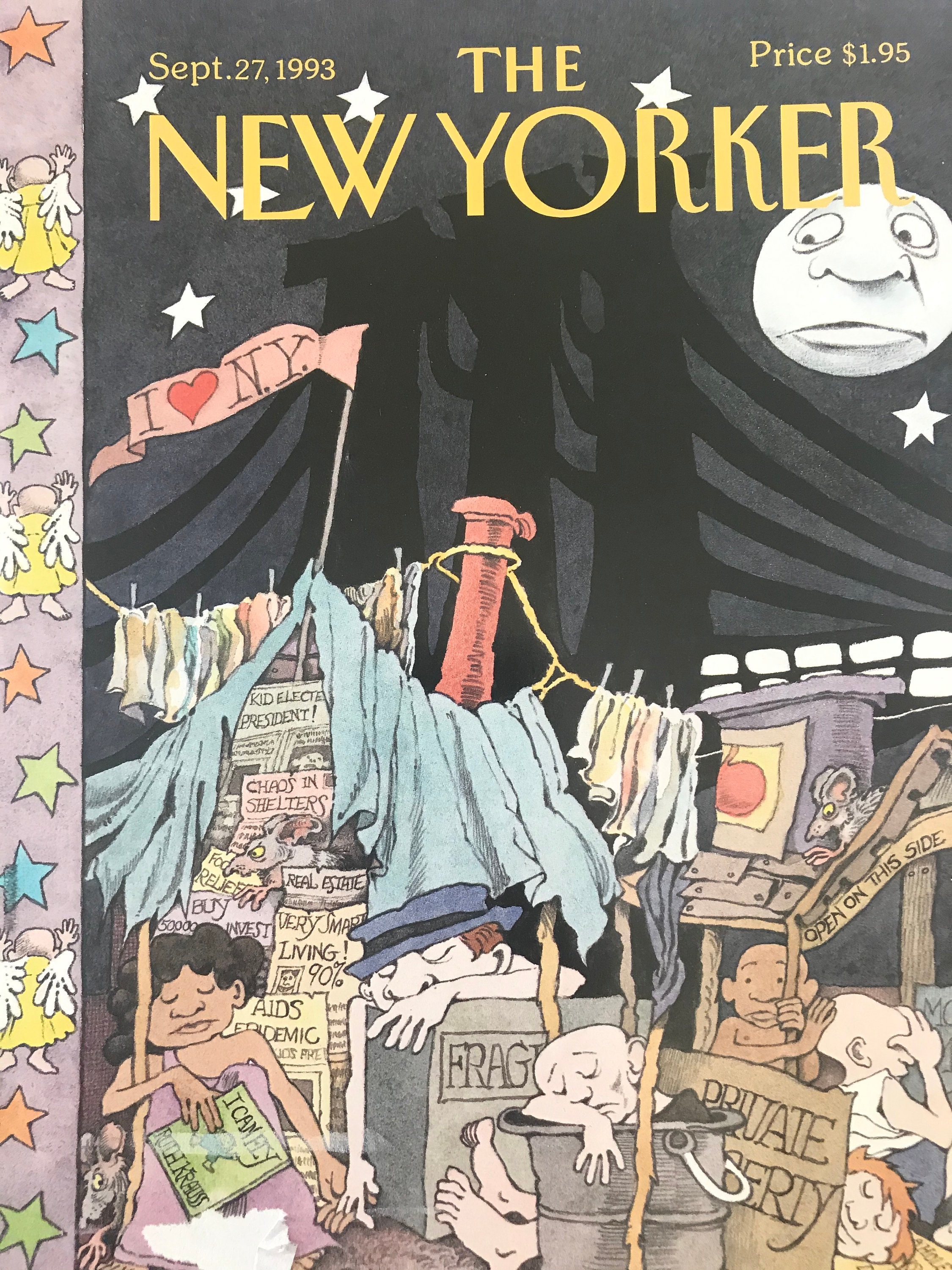 NEW YORKER Magazine Cover September 27 1993 Maurice - Etsy