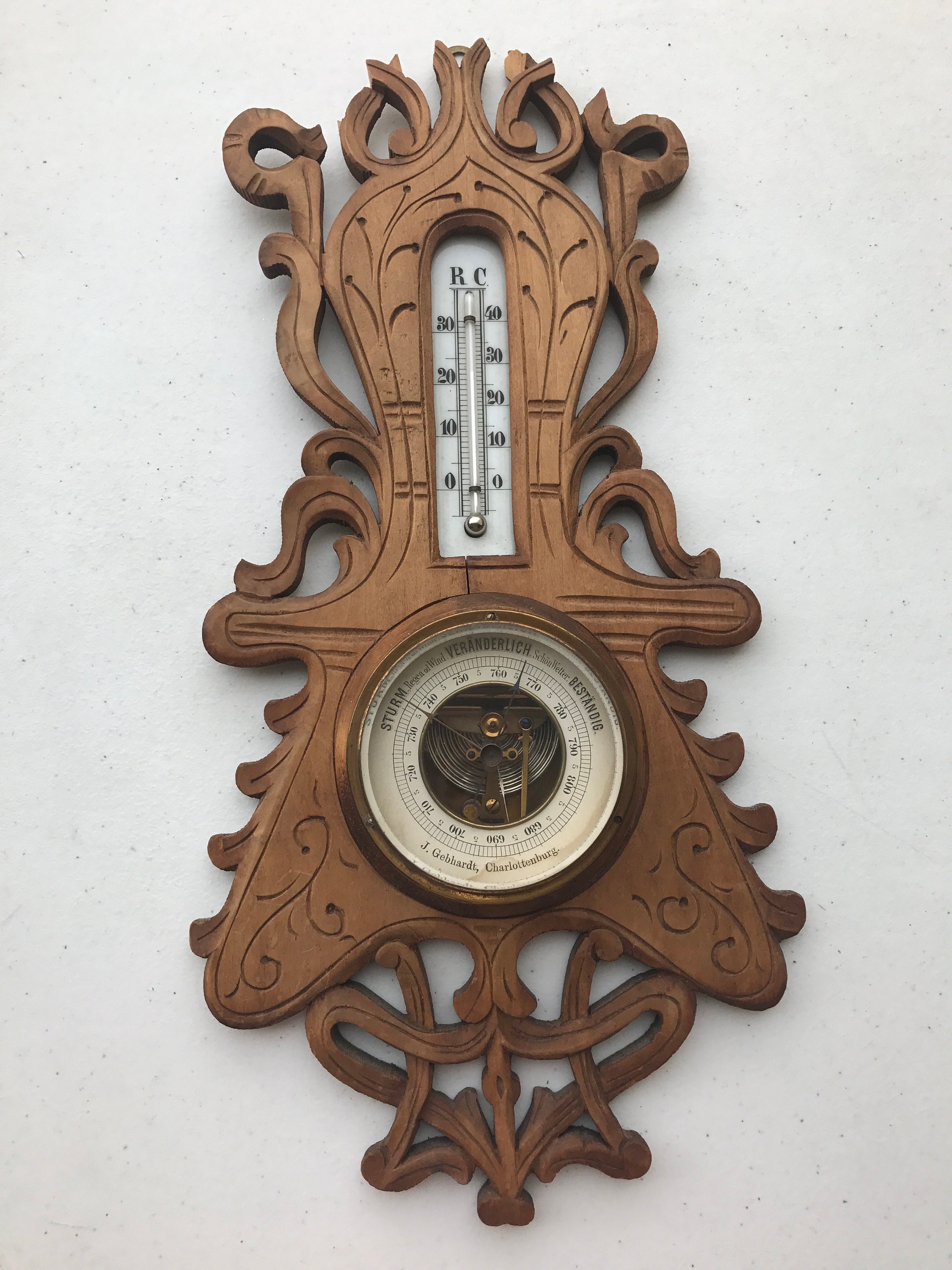 Antique barometer, Vintage Barometer, Bulgaria, home decoration, works