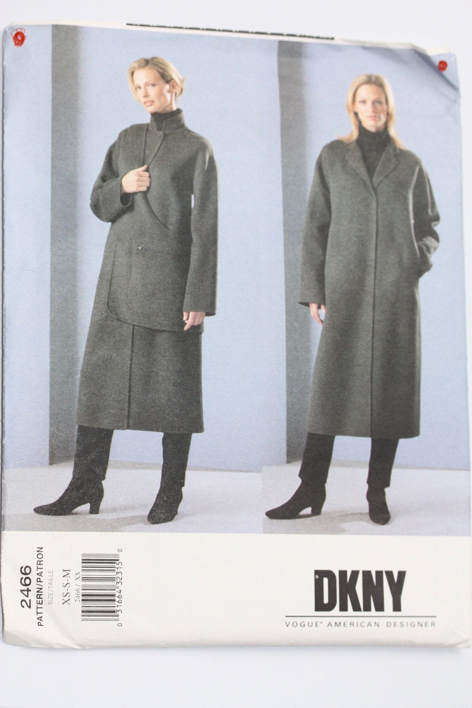 Uncut Sewing Pattern DKNY Coat and Cross Body Bag Pattern - Etsy