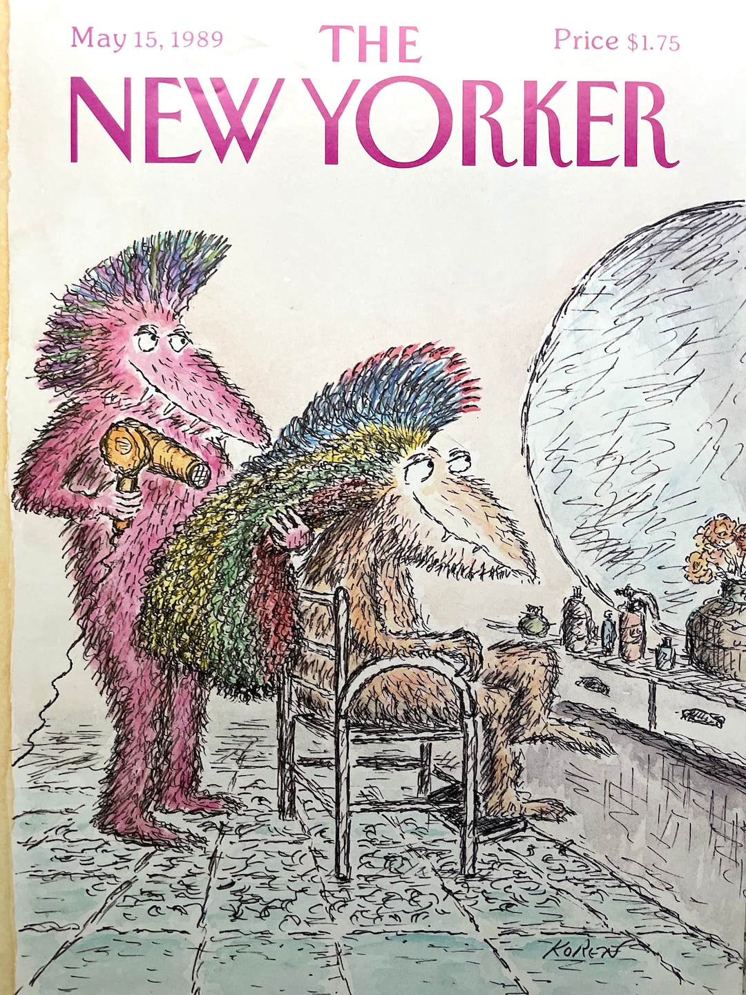May 15, 1989 - the NEW YORKER Magazine Original Cover - Edward