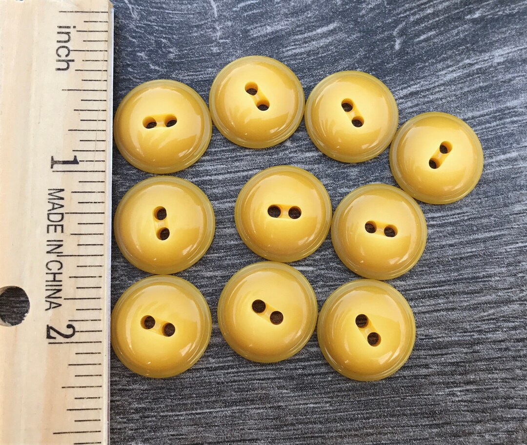 Yellow Button Set Lot of Vintage Buttons - Yellow - Etsy